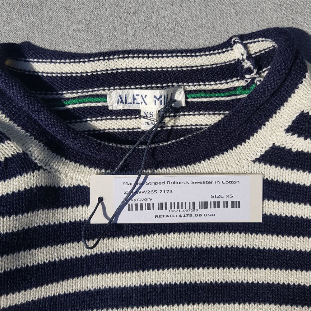 Alex Mill Rollneck Cotton Sweater XS - Picture 5 of 8
